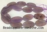 CAA4062 15.5 inches 30*50mm oval purple agate gemstone beads