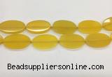 CAA4064 15.5 inches 30*50mm oval yellow agate gemstone beads