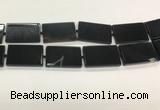 CAA4073 15.5 inches 30*50mm rectangle black agate gemstone beads