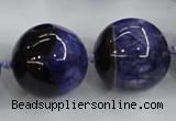 CAA408 15.5 inches 24mm round agate druzy geode gemstone beads