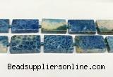 CAA4085 15.5 inches 25*40mm rectangle chrysanthemum agate beads