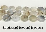 CAA4390 15.5 inches 25mm flat round Montana agate beads