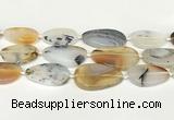 CAA4394 15.5 inches 18*28mm - 30*45mm freeform Montana agate beads