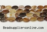 CAA4669 15.5 inches 15*20mm oval banded agate beads wholesale