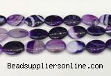 CAA4678 15.5 inches 18*25mm oval banded agate beads wholesale