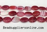 CAA4680 15.5 inches 18*25mm oval banded agate beads wholesale