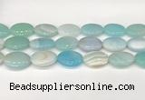 CAA4681 15.5 inches 18*25mm oval banded agate beads wholesale