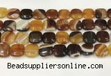 CAA4741 15.5 inches 14*14mm square banded agate beads wholesale