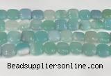 CAA4753 15.5 inches 16*16mm square banded agate beads wholesale