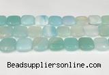 CAA4761 15.5 inches 18*18mm square banded agate beads wholesale