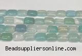 CAA4801 15.5 inches 12*16mm rectangle banded agate beads wholesale