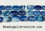 CAA4826 15.5 inches 18*25mm rectangle banded agate beads wholesale