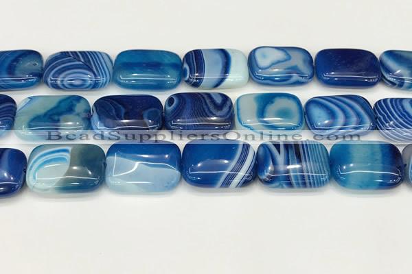 CAA4826 15.5 inches 18*25mm rectangle banded agate beads wholesale