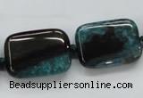 CAA485 15.5 inches 18*25mm rectangle agate druzy geode beads