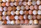 CAA4857 15.5 inches 10mm faceted round botswana agate beads