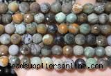 CAA4862 15.5 inches 10mm faceted round ocean agate beads