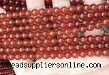 CAA4947 15.5 inches 6mm round red agate beads wholesale