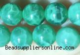 CAA5021 15.5 inches 6mm round green dragon veins agate beads