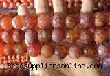 CAA5076 15.5 inches 16mm round red dragon veins agate beads