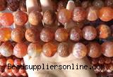 CAA5077 15.5 inches 18mm round red dragon veins agate beads