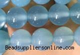 CAA5091 15.5 inches 6mm round sea blue agate beads wholesale