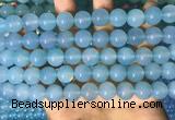 CAA5093 15.5 inches 10mm round sea blue agate beads wholesale