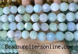 CAA5223 15.5 inches 12mm faceted round banded agate beads