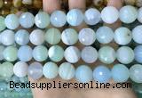 CAA5225 15.5 inches 16mm faceted round banded agate beads