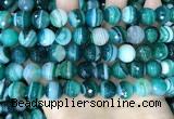 CAA5243 15.5 inches 10mm faceted round banded agate beads