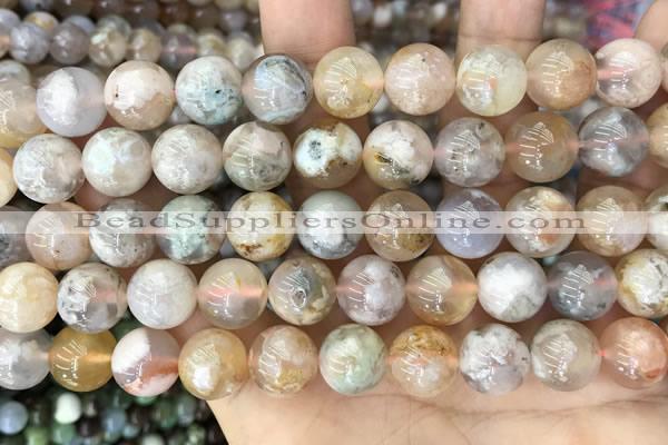 CAA5252 15.5 inches 10mm round sakura agate beads wholesale