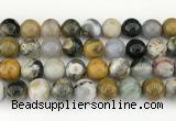 CAA5334 15.5 inches 12mm round ocean agate beads wholesale