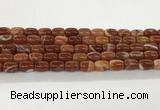 CAA5351 15.5 inches 10*14mm drum agate gemstone beads