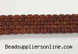 CAA5352 15.5 inches 10*14mm drum agate gemstone beads