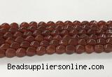 CAA5364 15.5 inches 8*12mm twisted rice agate gemstone beads