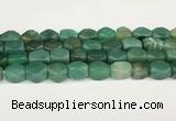 CAA5376 15.5 inches 10*12mm - 11*16mm faceted nuggets agate beads