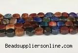 CAA5381 15.5 inches 10*12mm - 11*16mm faceted nuggets agate beads