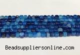 CAA5382 15.5 inches 6*7mm - 8*8mm nuggets agate gemstone beads