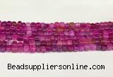 CAA5390 15.5 inches 6*7mm - 8*8mm nuggets agate gemstone beads