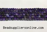 CAA5391 15.5 inches 6*7mm - 8*8mm nuggets agate gemstone beads