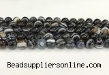 CAA5426 15.5 inches 12mm round agate gemstone beads