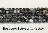 CAA5434 15.5 inches 12mm round agate gemstone beads