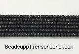 CAA5437 15.5 inches 6*8mm faceted rondelle agate gemstone beads