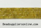 CAA5439 15.5 inches 6*8mm faceted rondelle agate gemstone beads