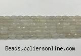 CAA5480 15.5 inches 8*12mm faceted rice agate beads