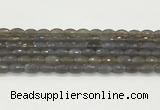 CAA5482 15.5 inches 8*12mm faceted rice agate beads