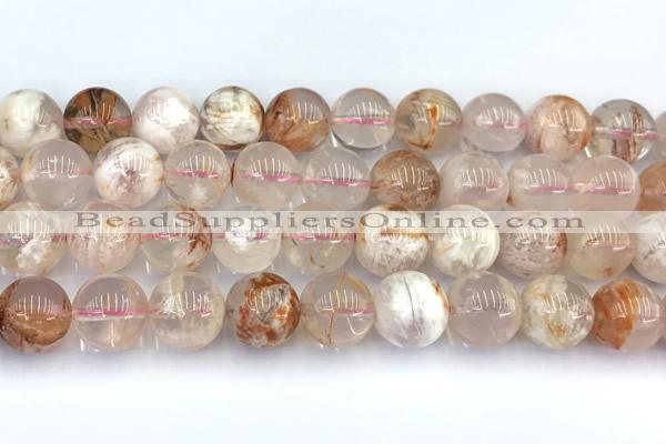 CAA5852 15 inches 11mm - 12mm round sakura agate beads