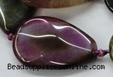 CAA588 15.5 inches 25*40mm faceted teardrop dragon veins agate beads