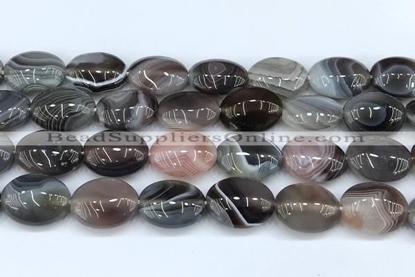 CAA5893 15 inches 12*16mm oval botswana agate gemstone beads