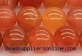 CAA5925 15 inches 8mm round red botswana agate beads