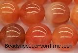 CAA5926 15 inches 10mm round red botswana agate beads